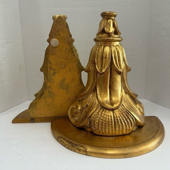 Vintage Ornate Wood Wall Shelves Hand Crafted Made in Italy Gold Gilded Finish - Picture 2 of 12